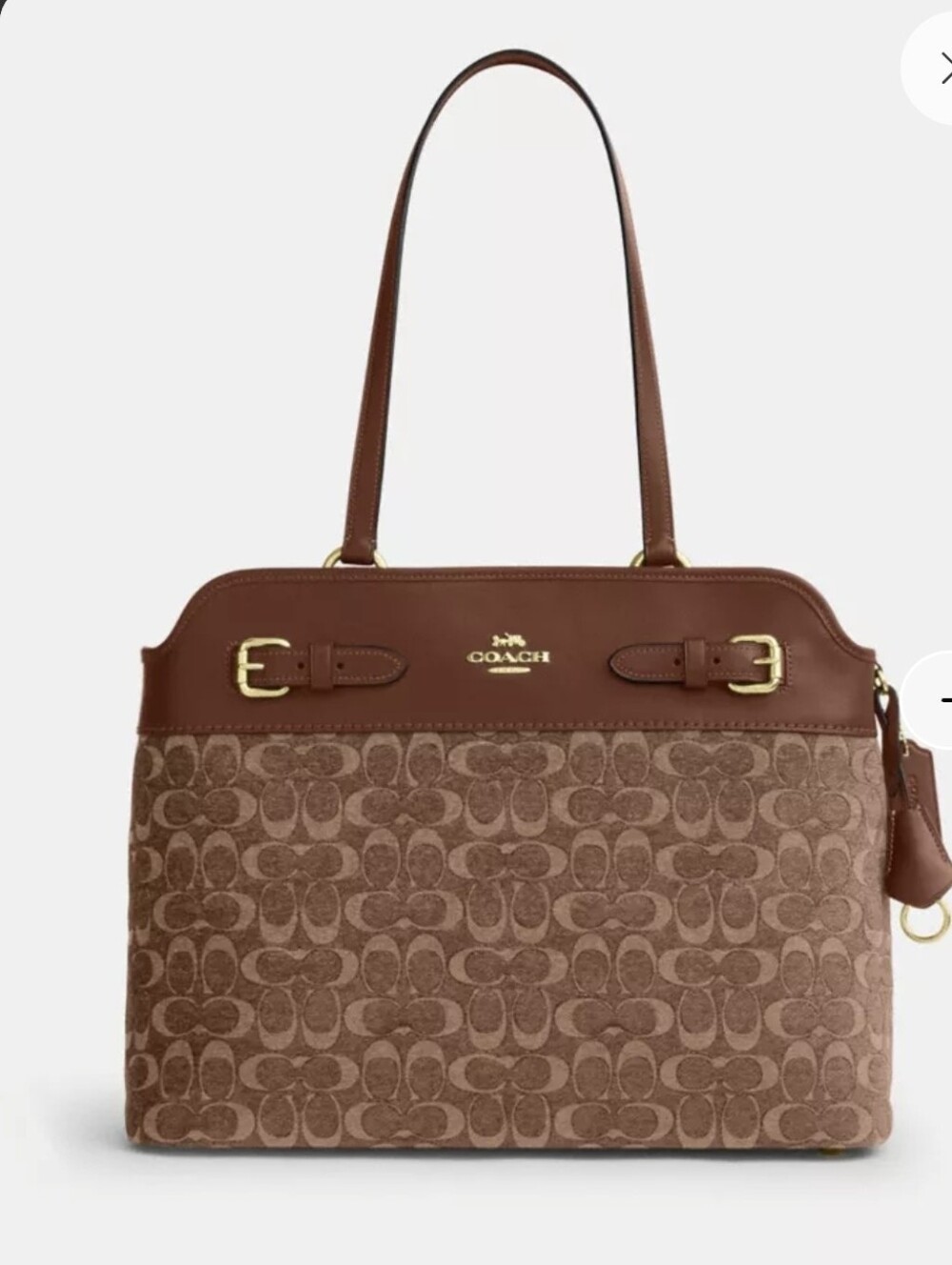 Coach Easton Tote Shoulder Bag In Signature Chenille